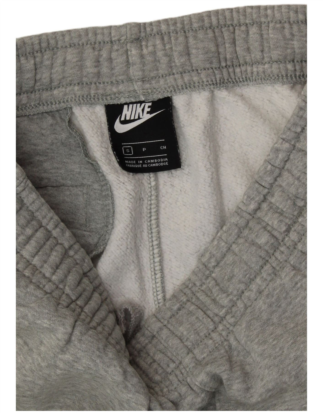 NIKE Mens Tracksuit Trousers Joggers Small  Grey Cotton
