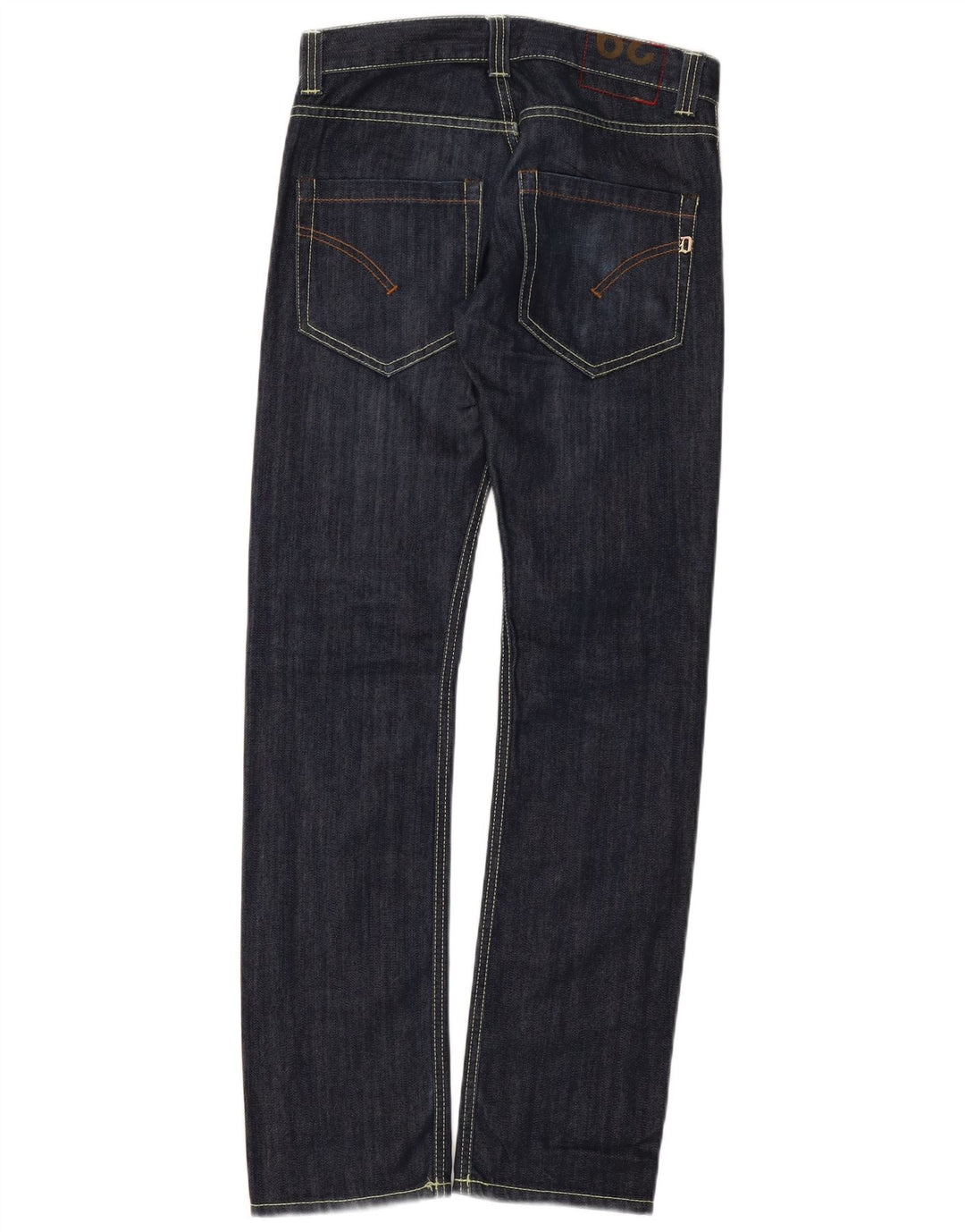Dondup Womens Straight Jeans W29 L32 Navy Blue Cotton