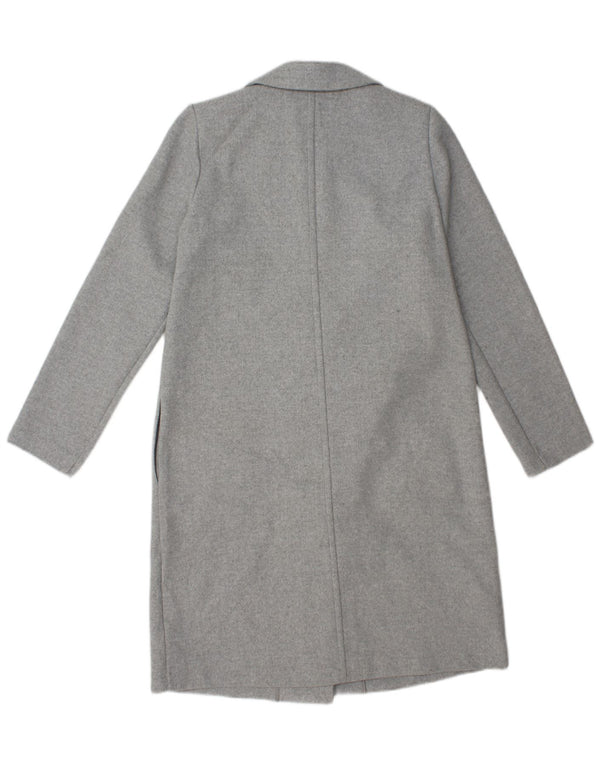 Zara Womens Open Overcoat UK 14 Mittelgraues Polyester
