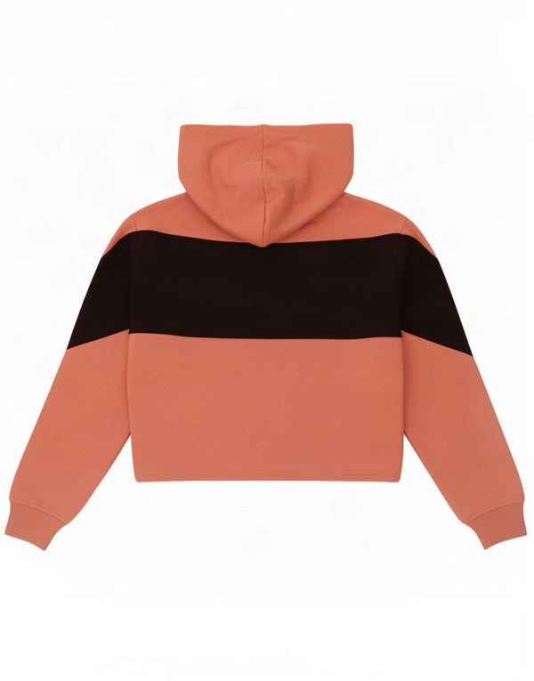 Felpa con cappuccio grafica corta da donna Vans UK 10 Small Pink Colourblock