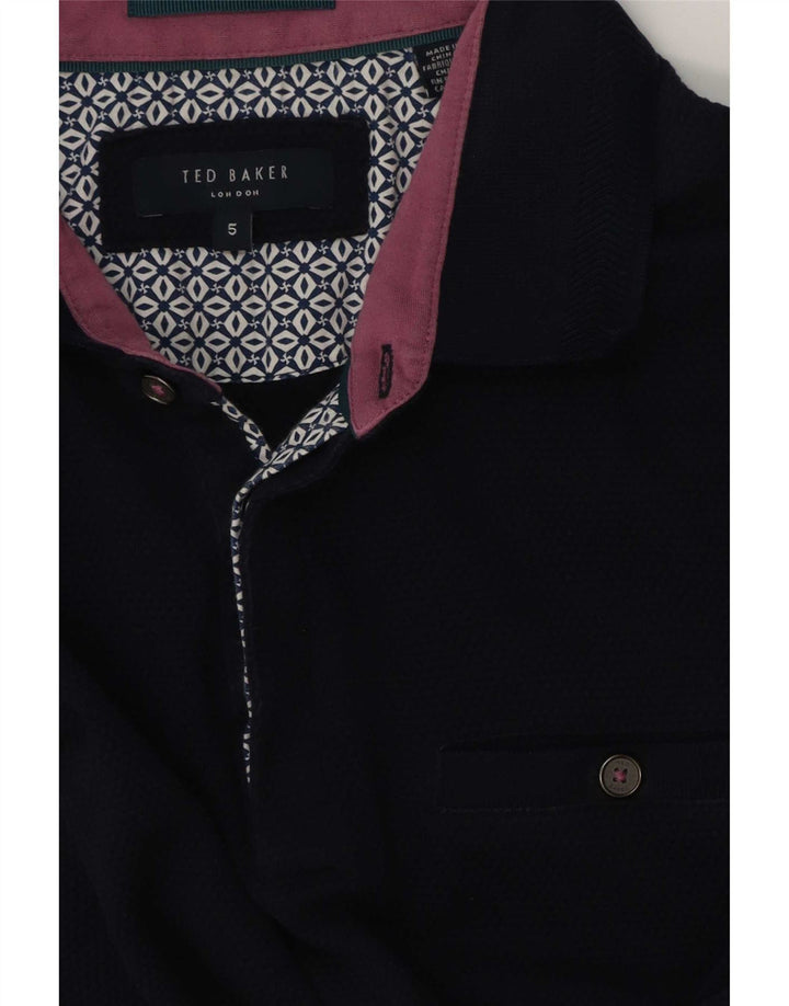 Ted Baker Polo Homme Taille 5 XL Bleu Marine