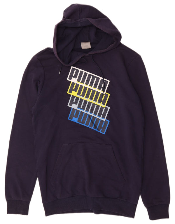 Pulover pentru bărbați Puma Graphic Hoodie XS Bleumarin Bumbac