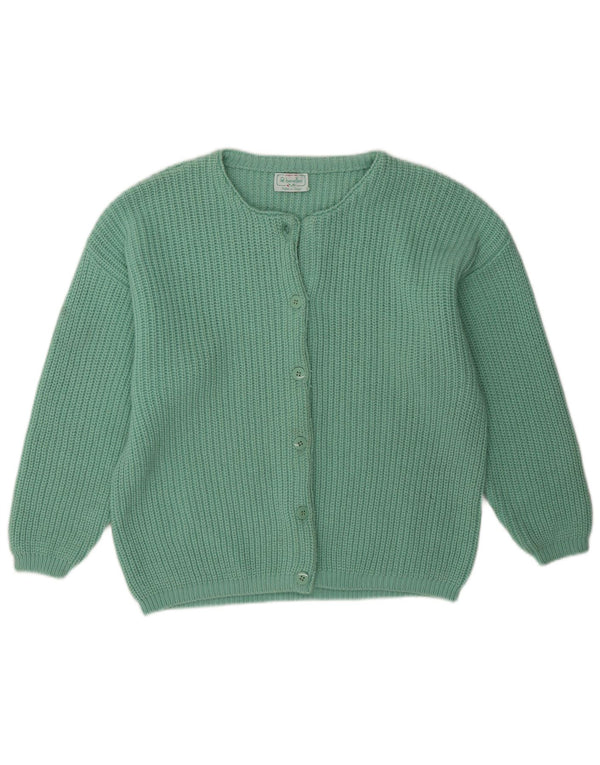 Maglione cardigan da donna Benetton UK 16 Large Verde
