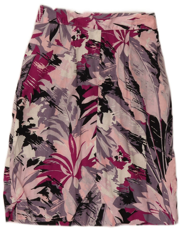 Vintage Womens Pencil Skirt W25 XS Multicoloured Floral