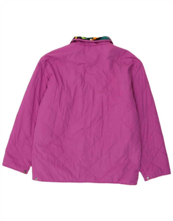 Fila Mens Magic Line Quilted Jacket EU 50 Large Pink Polyester
