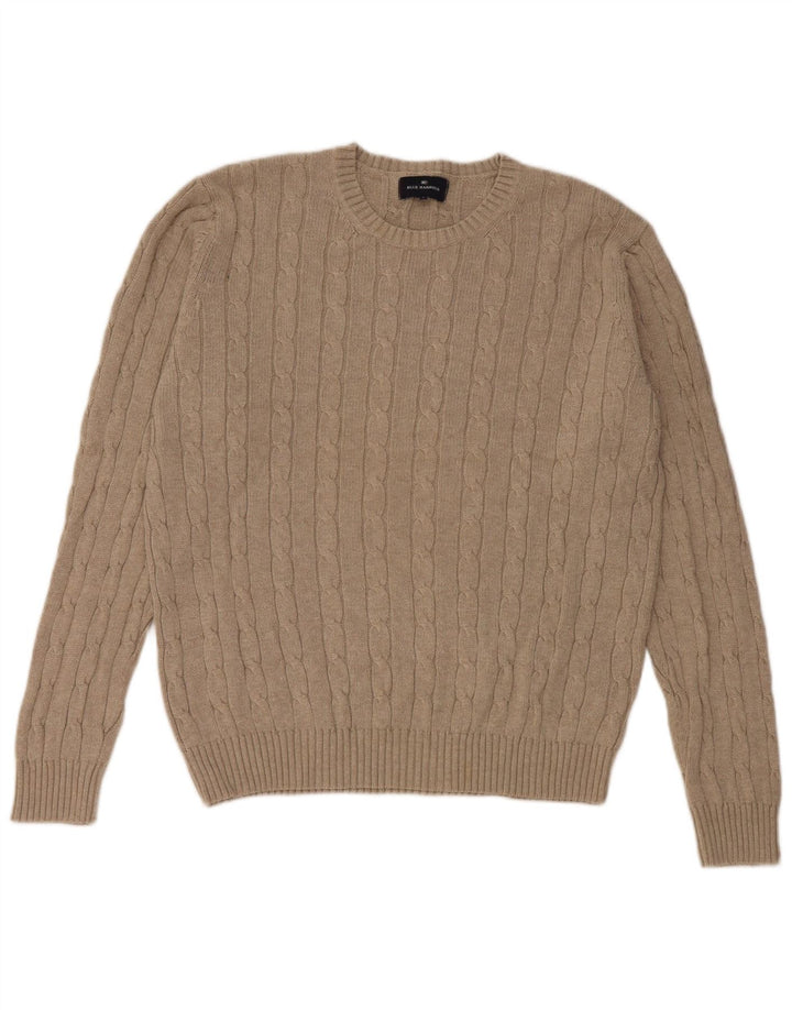 Marks & Spencer Herre Blue Harbor Crew Neck trøje Sweater Large Grå