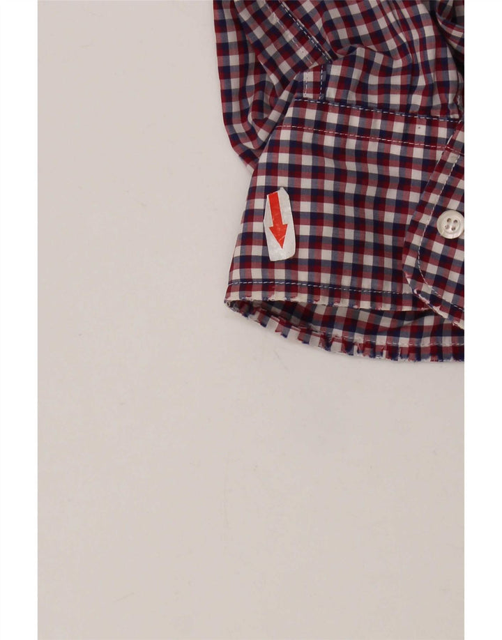 Aspesi Mens Shirt Size 41 16 Large Red Gingham Cotton