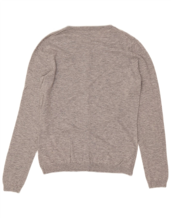 GANT Womens Cardigan Sweater UK 10 Small Grey Cotton