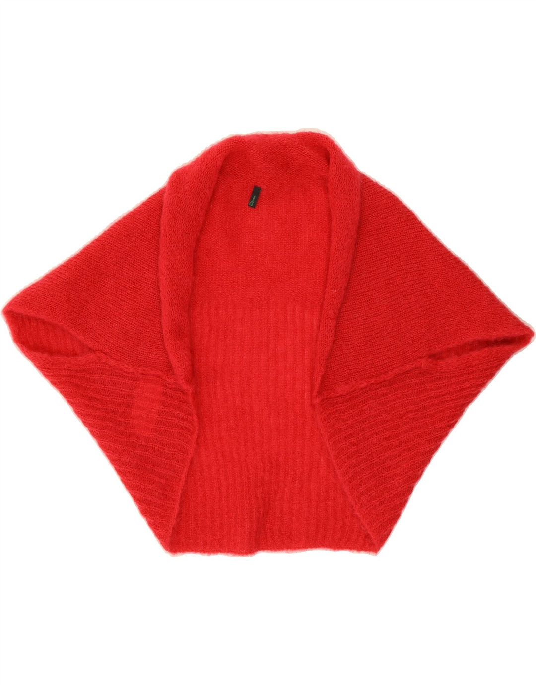 BENETTON Womens Open Cardigan Sweater One Size Red Mohair Vintage Benetton and Second-Hand Benetton from Messina Hembry 