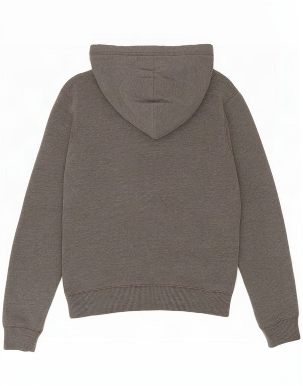 Hollister Womens Graphic Hoodie Pullover UK 6 XS Graue Baumwolle