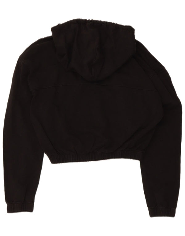 Maglione corto con cappuccio da donna Tommy Hilfiger UK 10 piccolo nero