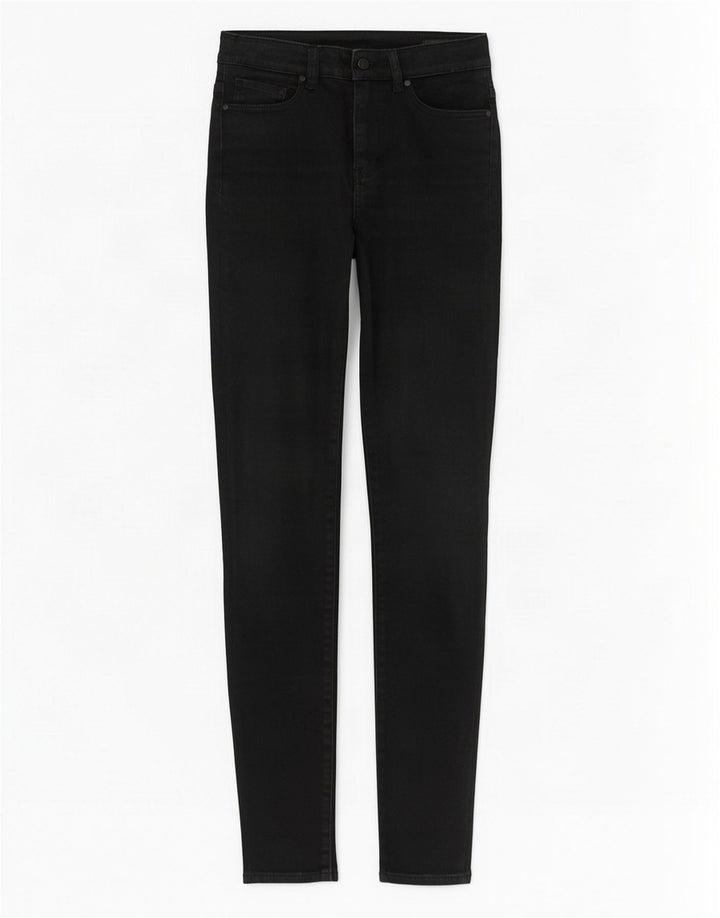 Lee Womens Skinny Jeans W26 L30 Black Cotton