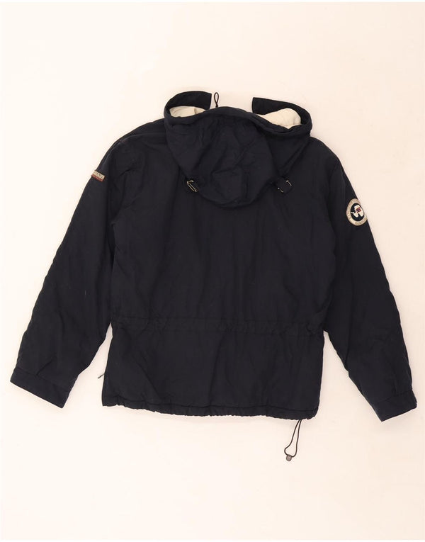 Napapijri Boys Geographic Graphic Anorak Jacket 11-12 Years Navy Blue