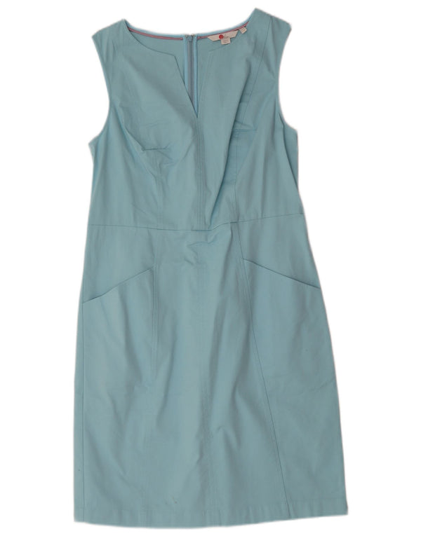 Abito tubino senza maniche da donna Boden UK 12 Cotone blu medio