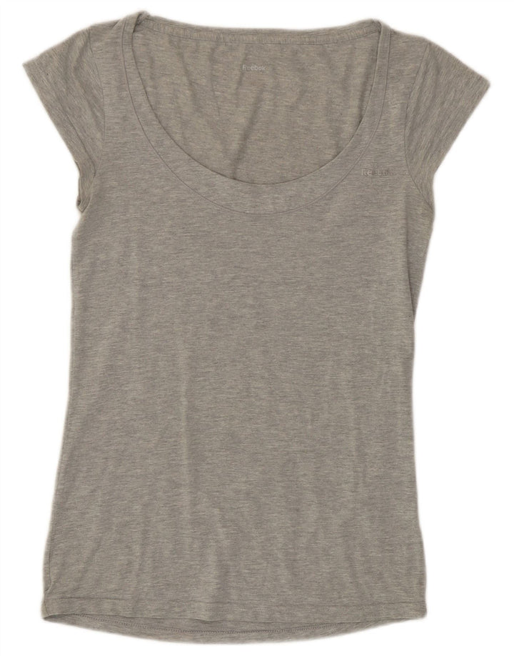 Reebok Womens T-Shirt Top UK 10 Small Grey