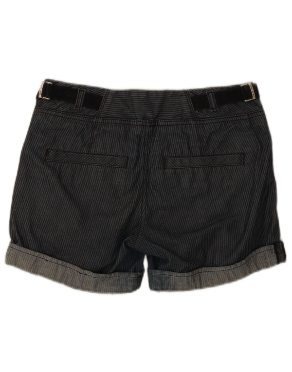 Diesel Short chino Pegged W28 en coton à fines rayures bleu marine moyen pour femme
