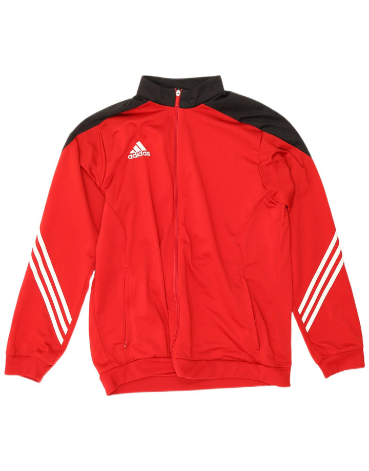 Adidas Hombre Chándal Top Jacket XL Rojo Colorblock Poliéster