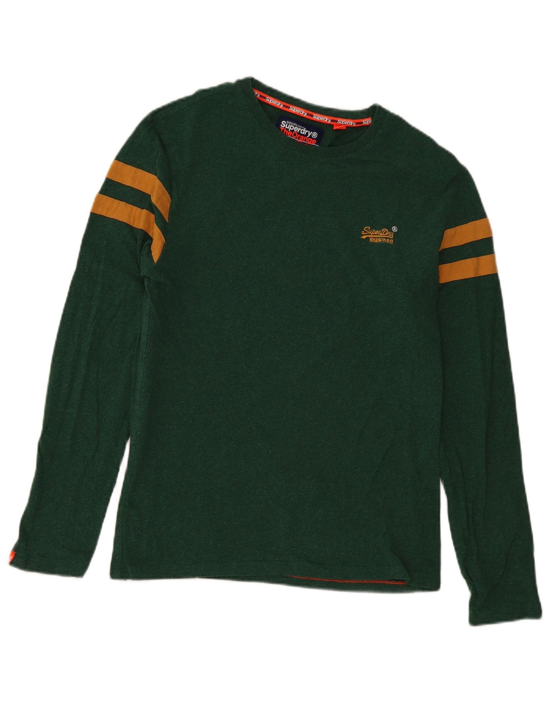 Top da uomo a maniche lunghe Superdry Large verde