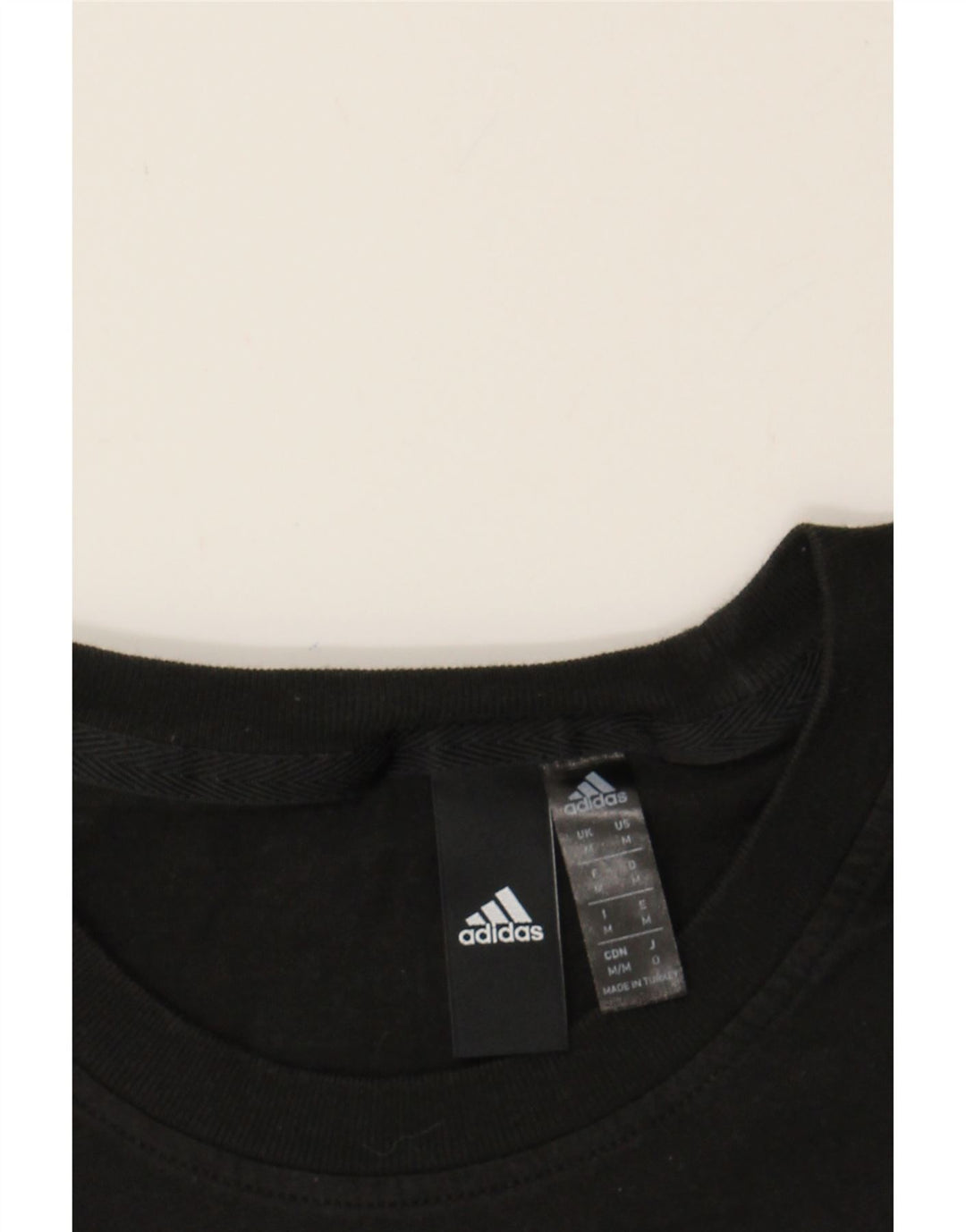 ADIDAS Mens Graphic T-Shirt Top Medium Black Cotton Vintage Adidas and Second-Hand Adidas from Messina Hembry 