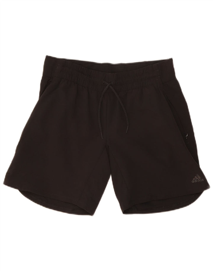 Adidas Womens Climalite Sport Shorts UK 10 Small  Black Polyester