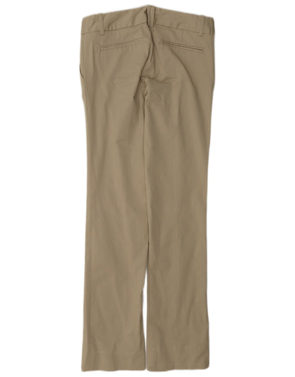 Zara Mujer Pantalón Chino Bootcut EU 36 XS W26 L32 Algodón Beige