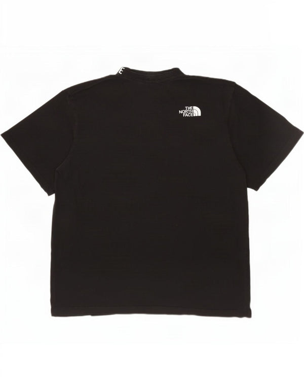 The North Face T-shirt graphique surdimensionné pour femme UK 16 Large Noir