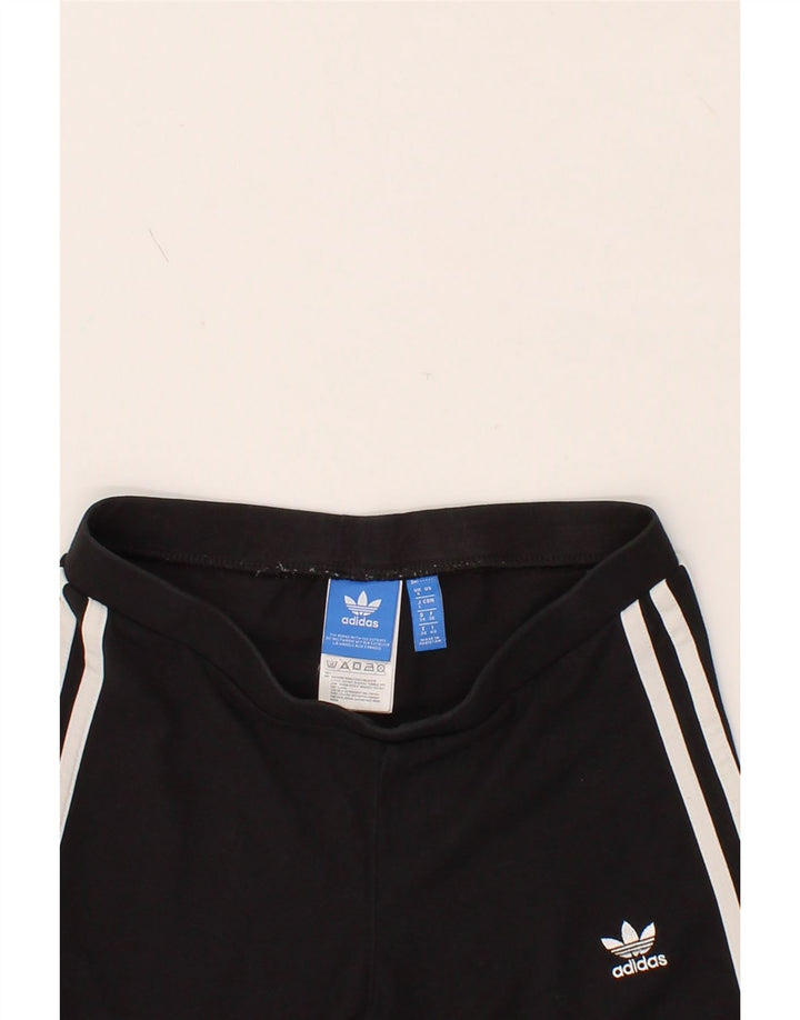 ADIDAS Womens Leggings UK 8 Small Black Cotton Vintage Adidas and Second-Hand Adidas from Messina Hembry 