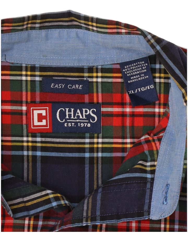 Chaps Mens Easy Care ing XL többszínű kockás pamut
