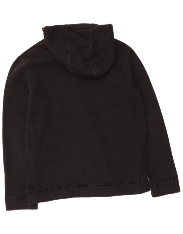 Nike Boys Zip Hoodie Sweater 13-14 Years XL Black Cotton