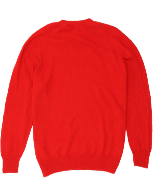 Zara Dame Jumper Sweater UK 18 XL Rød Uld