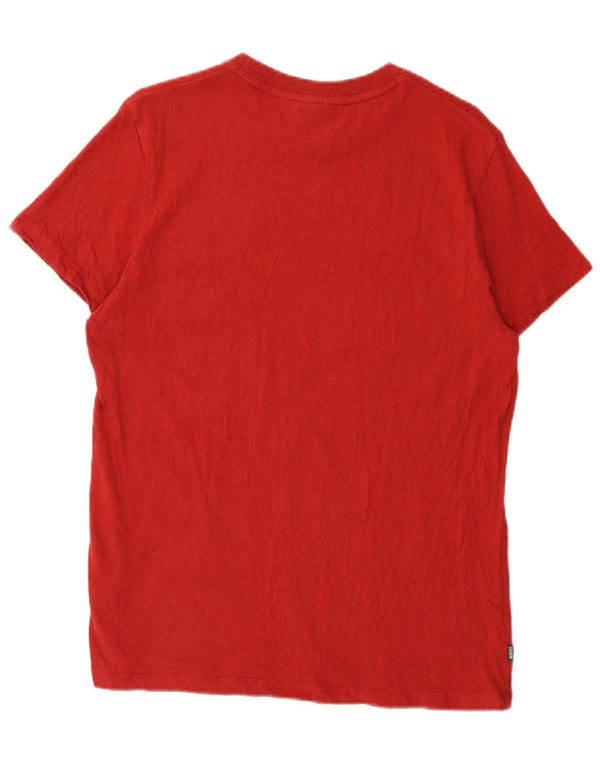 Camiseta Superdry Mujer Top Grande Rojo Algodón
