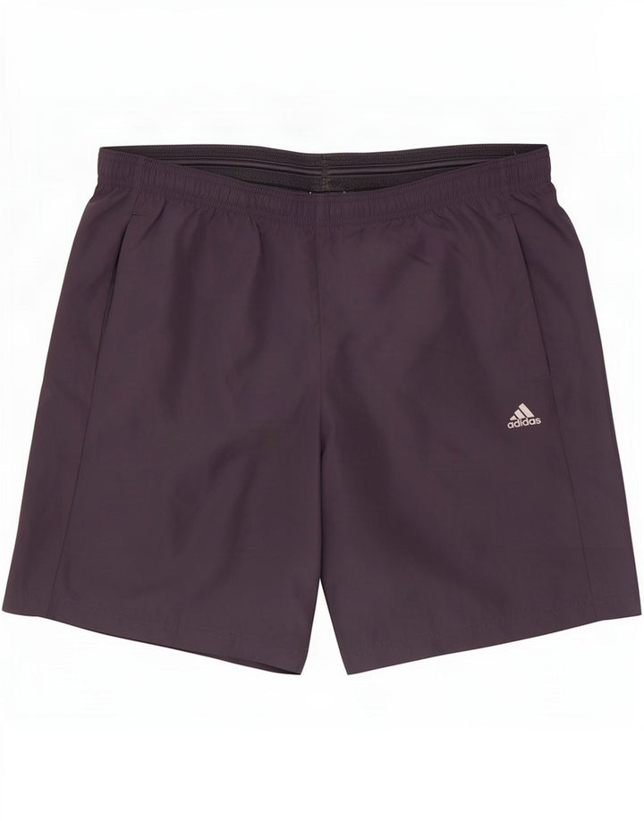 Pantaloncini sportivi Adidas Climalite da uomo di grandi dimensioni in poliestere grigio