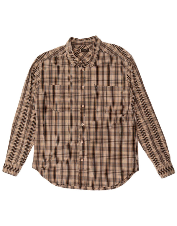 Wrangler Herre Greensboro skjorte XL brun ternet bomuld
