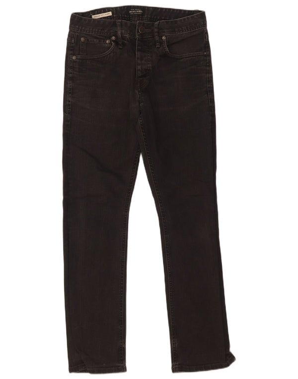 Jack & Jones Herre Clark Straight Jeans W29 L30 Sort Bomuld