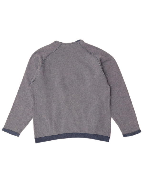 Champion Γυναικείο φούτερ μεγάλου μεγέθους Jumper UK 10 Small Blue από βαμβάκι