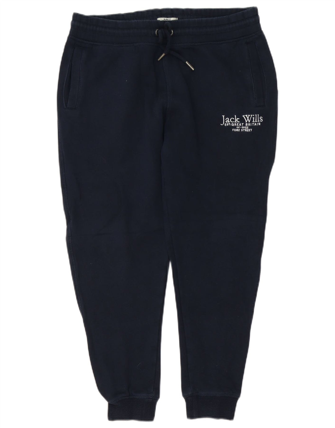 JACK & JONES Mens Graphic Tracksuit Trousers Joggers Medium Navy Blue