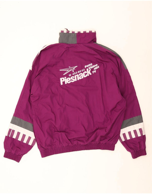 Hummel Mens Pullover Graphic Tracksuit Top Jacket 2XL Purple Colourblock