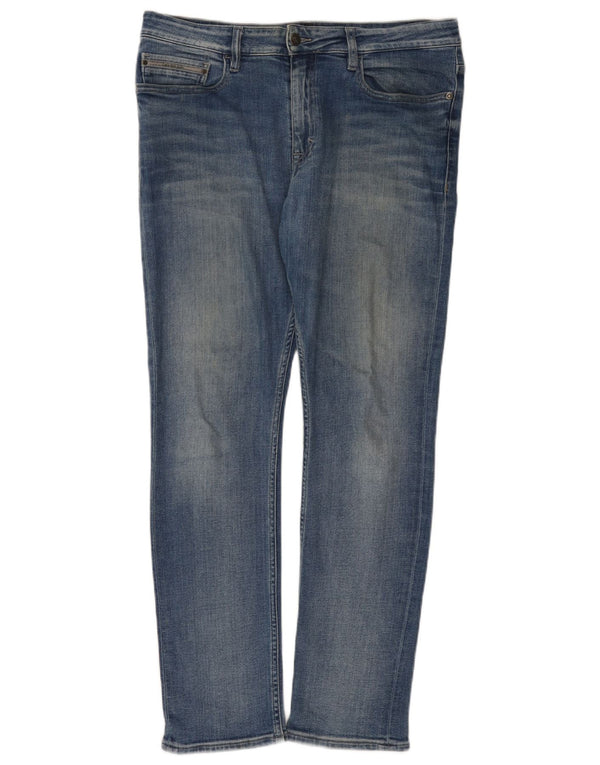 Calvin Klein Jean Slim Homme W34 L32 Bleu Coton