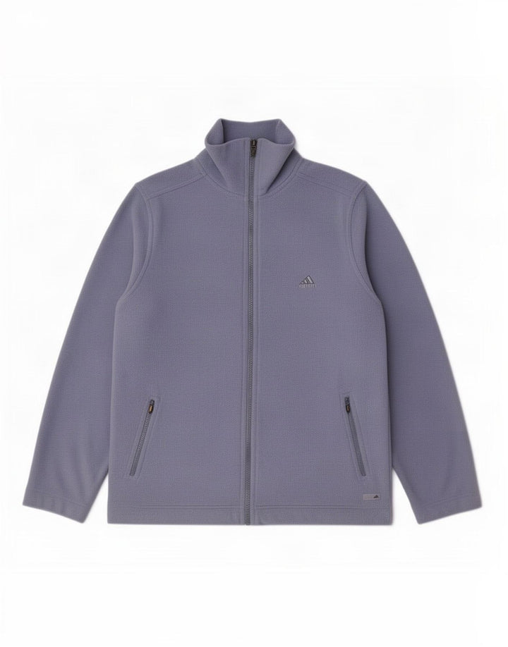 Adidas Dame Fleecejakke UK 18 XL Blå Polyester