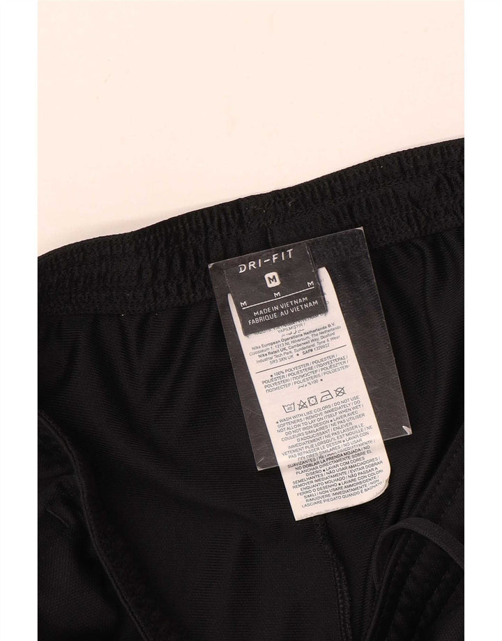 Nike női Dri Fit tréningruha nadrág UK 14 közepes fekete poliészter
