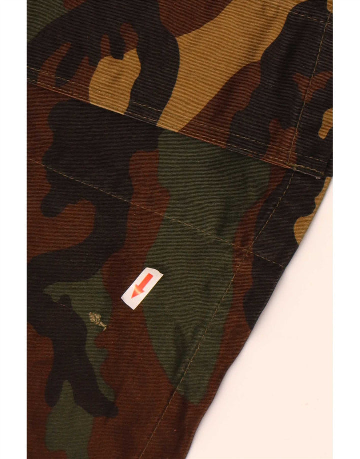 Vintage Mens Military Jacket UK 42 XL Multicoloured Camouflage