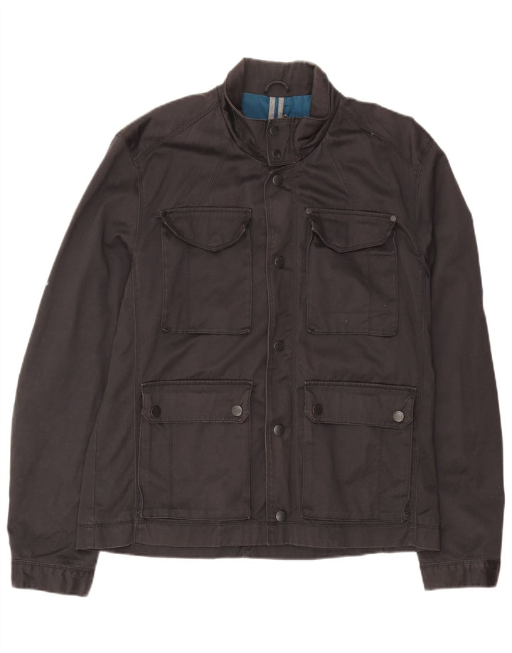 Ted Baker Herre Utility Jacket Størrelse 5 XL Grå Bomuld