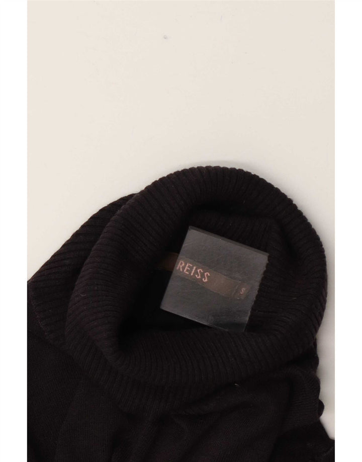 Reiss Womens Roll Neck Jumper Sweater UK 10 Small Grey
