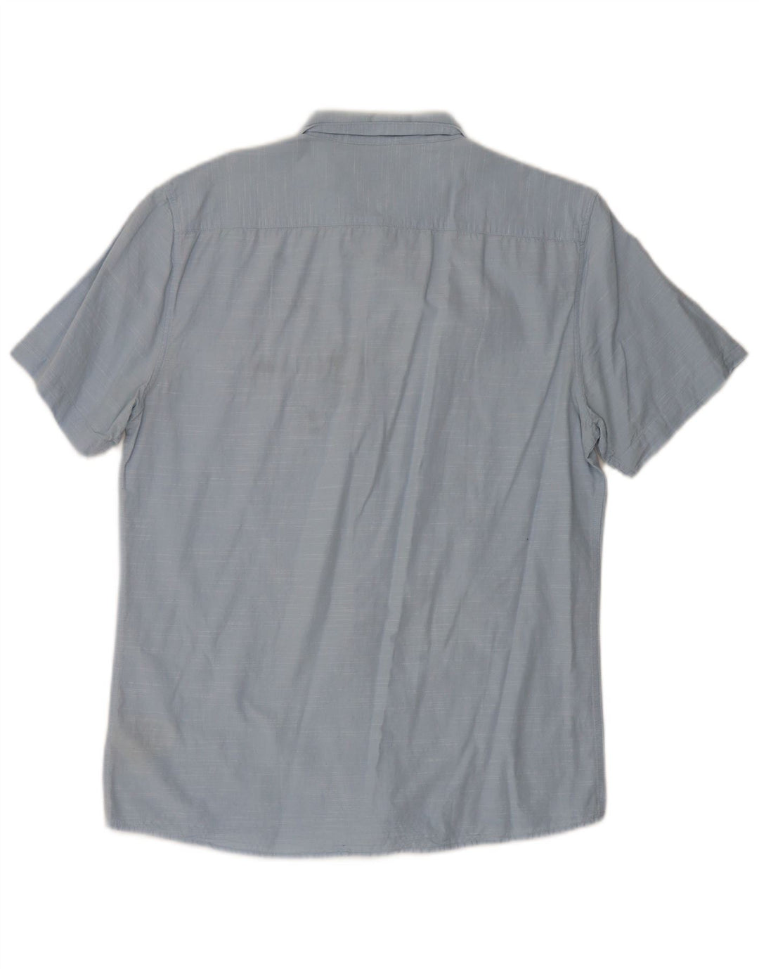 Lee Mens Short Sleeve Slim Fit Shirt Large Blue Cotton