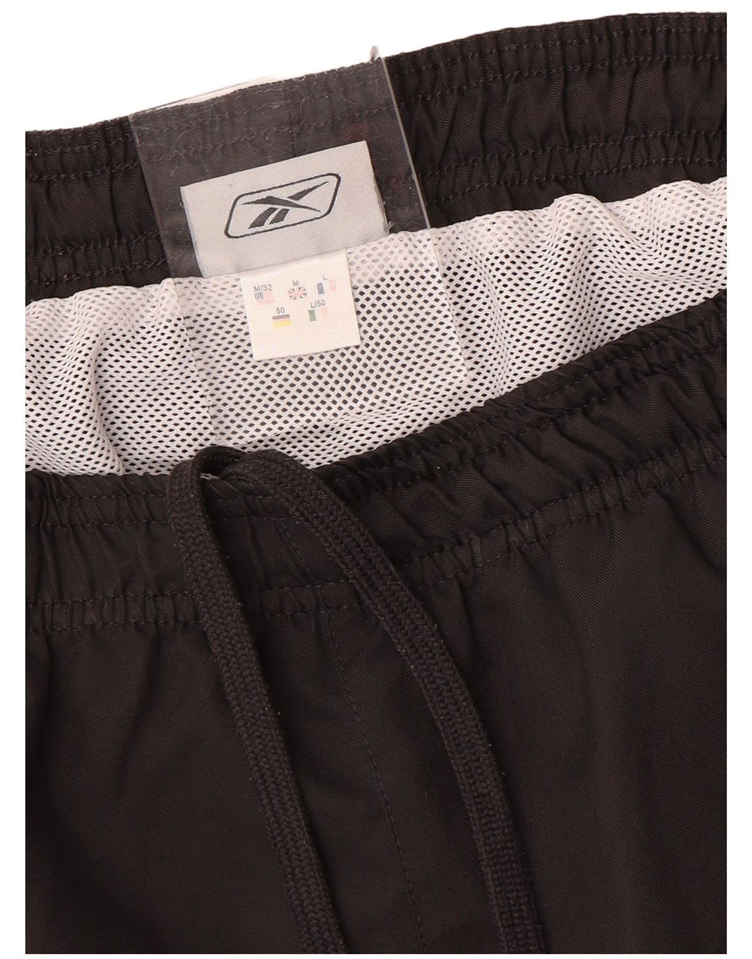 Reebok Herren Sportshorts Medium Schwarz Colourblock