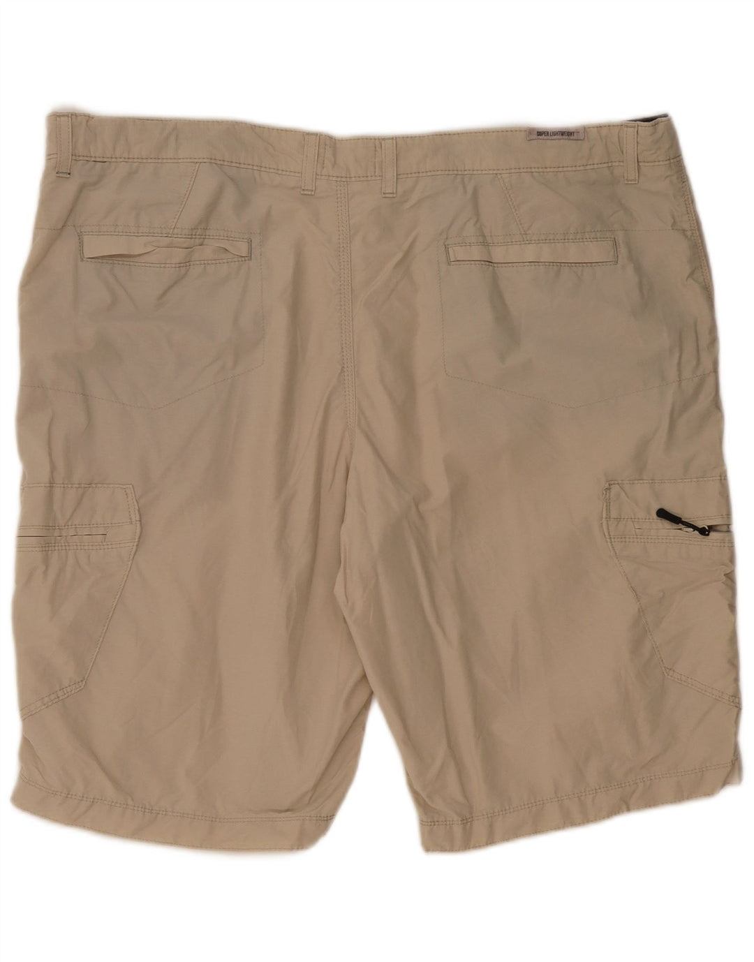 Marks & Spencer Mens Cargo Shorts W44 2XL Beige Cotton