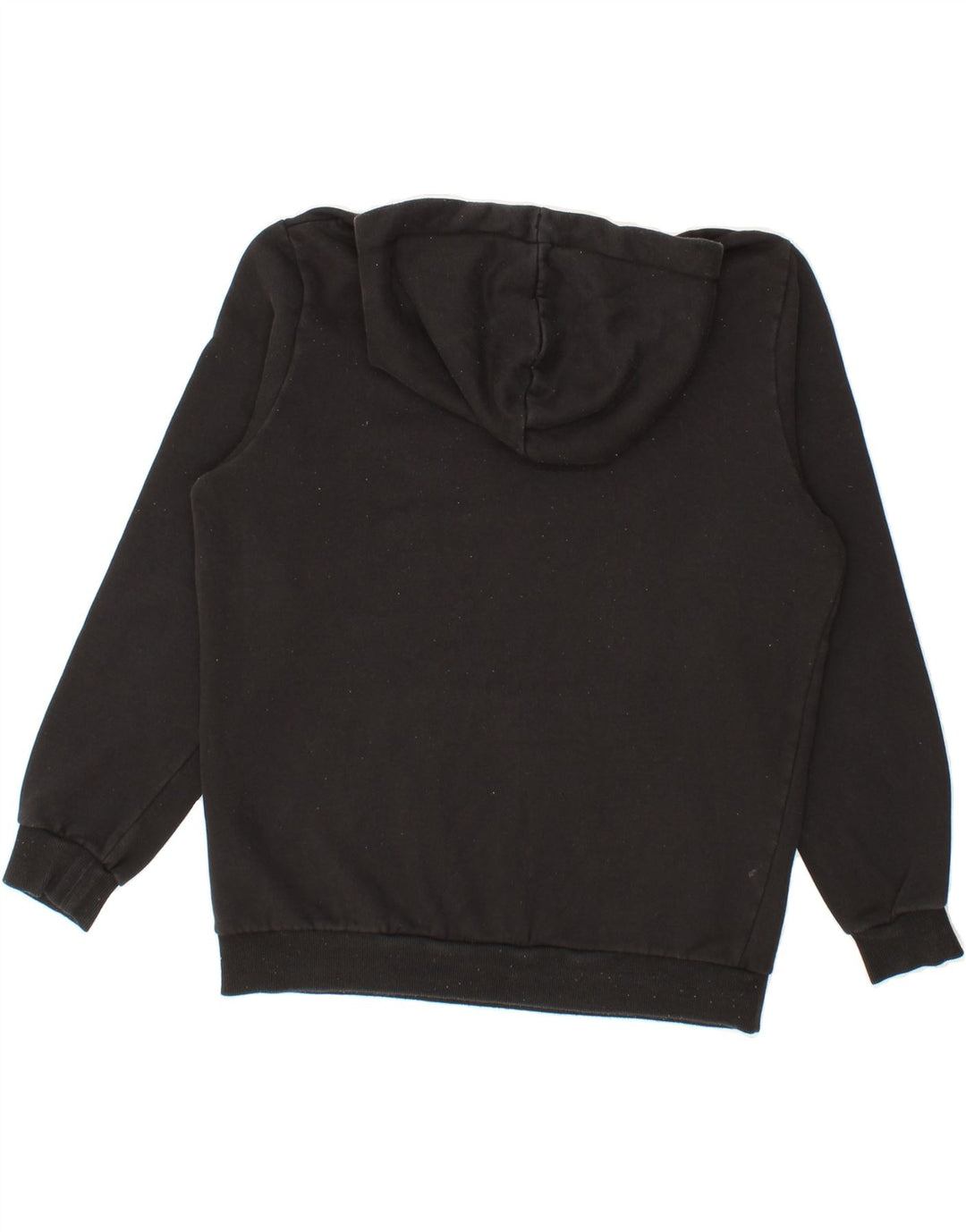 PUMA Mens Graphic Hoodie Jumper Medium Black Cotton Vintage Puma and Second-Hand Puma from Messina Hembry 