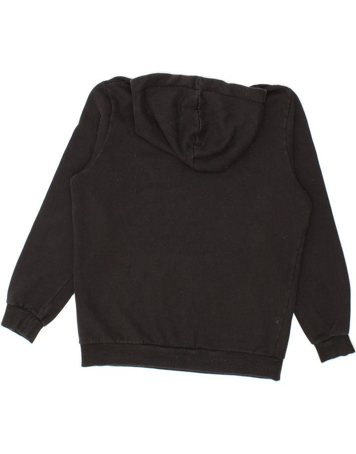 PUMA Mens Graphic Hoodie Jumper Medium Black Cotton Vintage Puma and Second-Hand Puma from Messina Hembry 