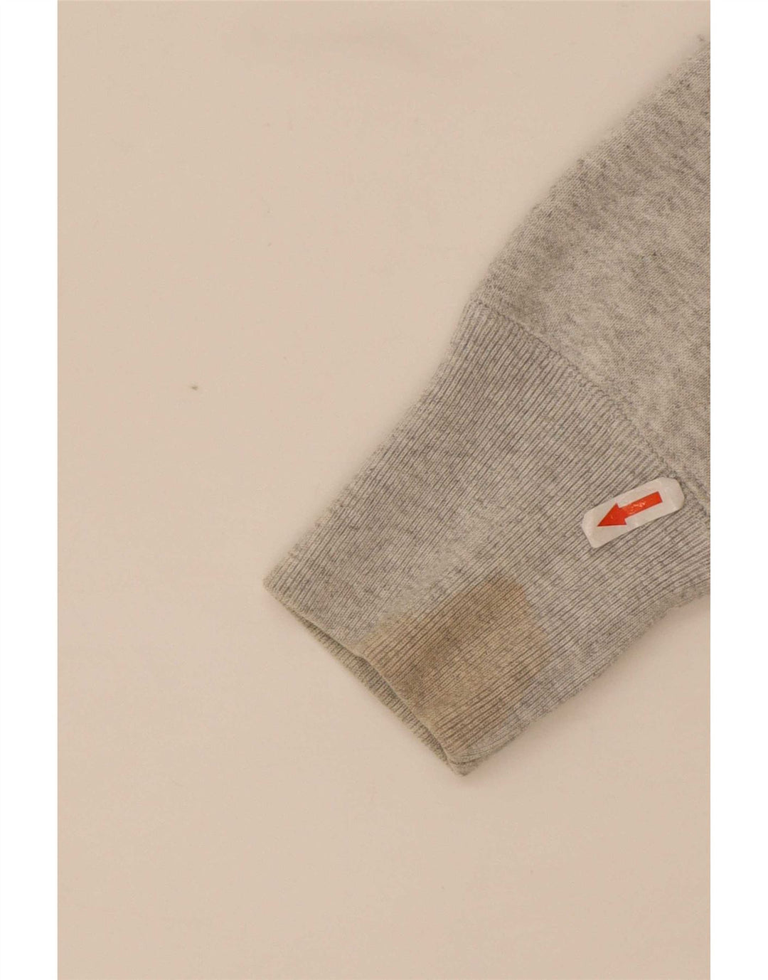 Felpa con cappuccio grafica Champion Reverse Weave da uomo in cotone grigio medio