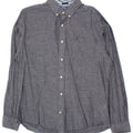 TOMMY HILFIGER Mens Shirt Medium Navy Blue Cotton Vintage Tommy Hilfiger and Second-Hand Tommy Hilfiger from Messina Hembry 